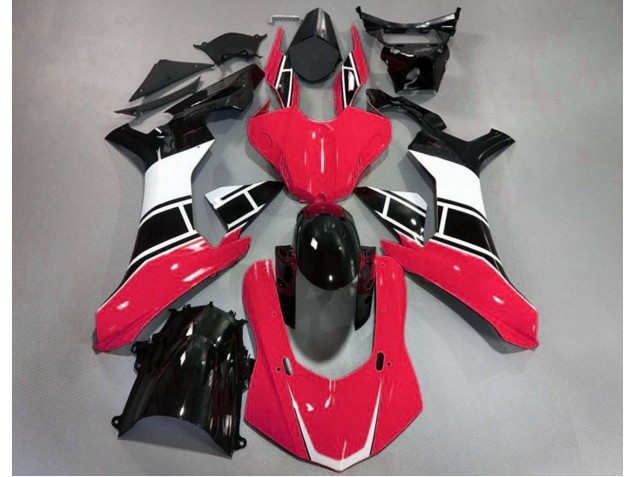 15-19 Rot Glänzend Weiß & Schwarz R1 Motorrad Verkleidung 15-19 Rot Glänzend Weiß & Schwarz R1 Motorrad Verkleidung