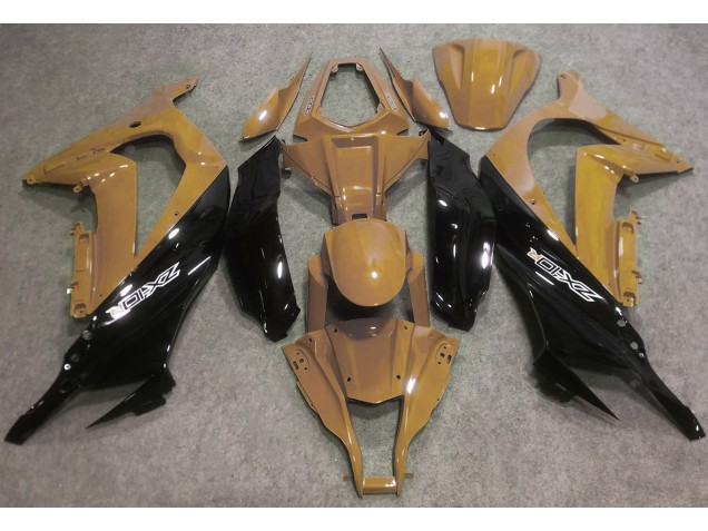 16-19 Desert Tan & Schwarz ZX10R Motorrad Verkleidung