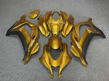 16-19 Gold Mit Ninja-Weiß ZX10R Motorrad Verkleidung