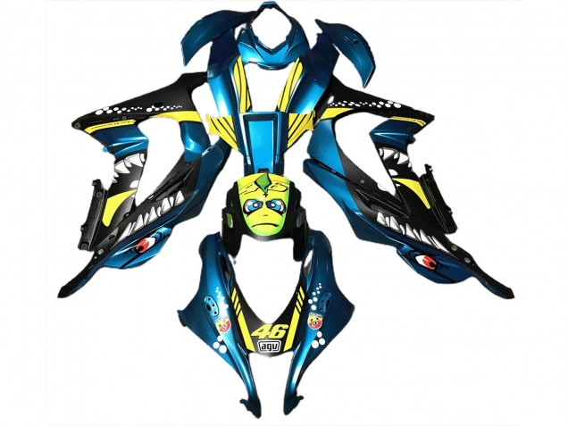 16-19 Hellblauer Hai ZX10R Motorrad Verkleidung