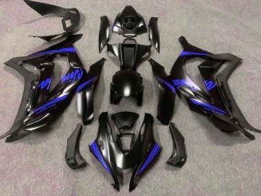 16-19 Satinschwarz & Blau ZX10R Motorrad Verkleidung