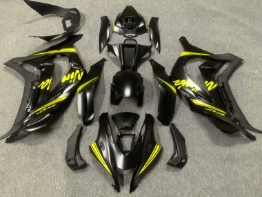 16-19 Satinschwarz & Gelb ZX10R Motorrad Verkleidung