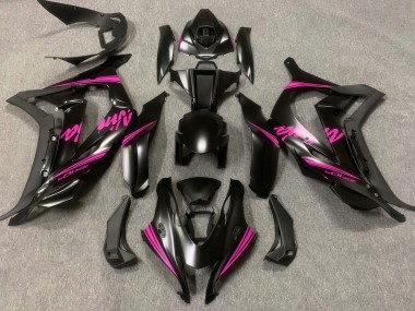 16-19 Satinschwarz & Rosa ZX10R Motorrad Verkleidung