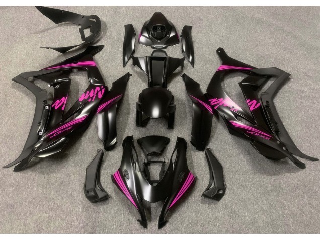 16-19 Satinschwarz & Rosa ZX10R Motorrad Verkleidung