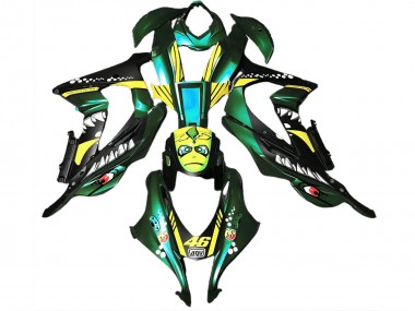 16-19 Waldgrüner Hai ZX10R Motorrad Verkleidung