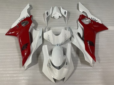 17-21 Glänzend Weiß & Rot J AIR R6 Motorrad Verkleidung