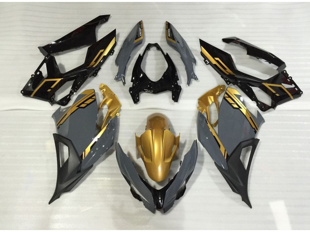 18-23 Nardo Grau & Gold Ninja 400 Motorrad Verkleidung
