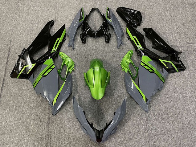 18-23 Nardo Grau & Grün Ninja 400 Motorrad Verkleidung