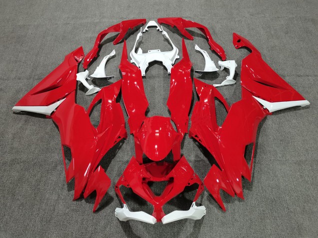 19-23 Rot Mit Weiß ZX6R Motorrad Verkleidung 19-23 Rot Mit Weiß ZX6R Motorrad Verkleidung