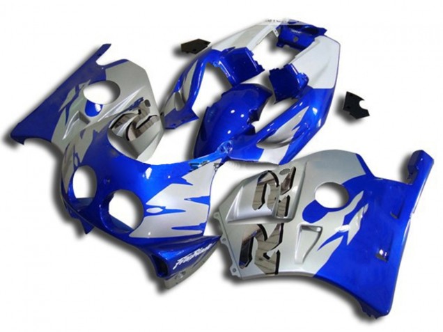 90-98 Blausilber & Weiß CBR250RR Motorrad Verkleidung