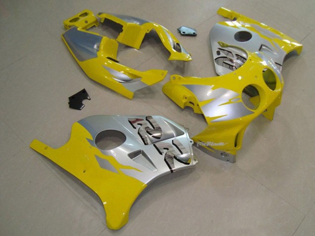 90-98 Gelb Silber CBR250RR Motorrad Verkleidung 90-98 Gelb Silber CBR250RR Motorrad Verkleidung