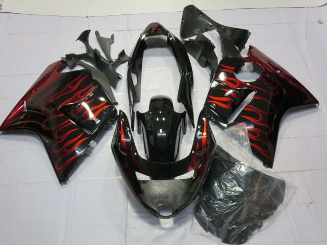 96-07 Rot Glänzend Flamme CBR1100XX Motorrad Verkleidung 96-07 Rot Glänzend Flamme CBR1100XX Motorrad Verkleidung