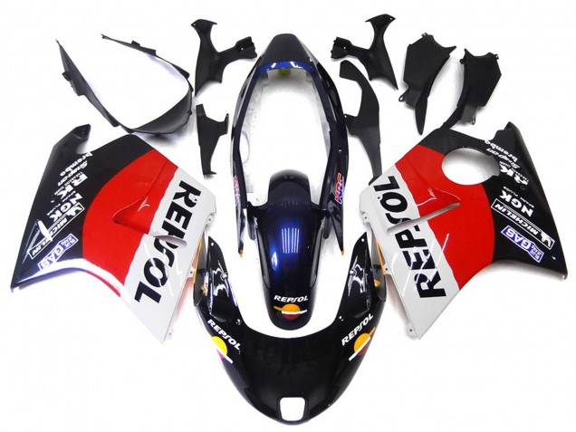96-07 Rot Schwarz & Weiß Repsol CBR1100XX Motorrad Verkleidung 96-07 Rot Schwarz & Weiß Repsol CBR1100XX Motorrad Verkleidung