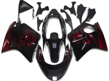 96-07 Tiefrot Flame CBR1100XX Motorrad Verkleidung