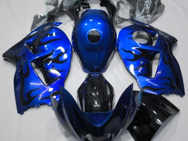 97-07 Blau & Schwarz Flamme GSXR 1300 Motorrad Verkleidung