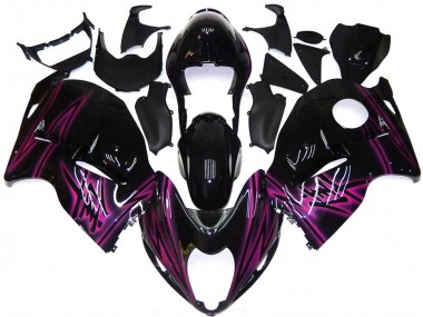 97-07 Custom Schwarz Gloss Mit Pink GSXR 1300 Motorrad Verkleidung