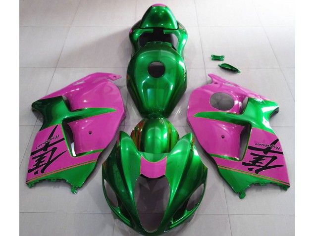 97-07 Glänzend Grün & Pink GSXR 1300 Motorrad Verkleidung 97-07 Glänzend Grün & Pink GSXR 1300 Motorrad Verkleidung
