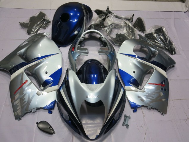 97-07 Silber & Blau GSXR 1300 Motorrad Verkleidung 97-07 Silber & Blau GSXR 1300 Motorrad Verkleidung
