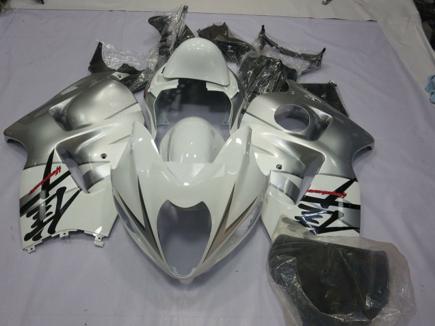 97-07 Silber Weiß GSXR 1300 Motorrad Verkleidung 97-07 Silber Weiß GSXR 1300 Motorrad Verkleidung