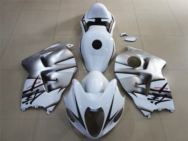 97-07 Weiß & Silber Glänzend GSXR 1300 Motorrad Verkleidung 97-07 Weiß & Silber Glänzend GSXR 1300 Motorrad Verkleidung