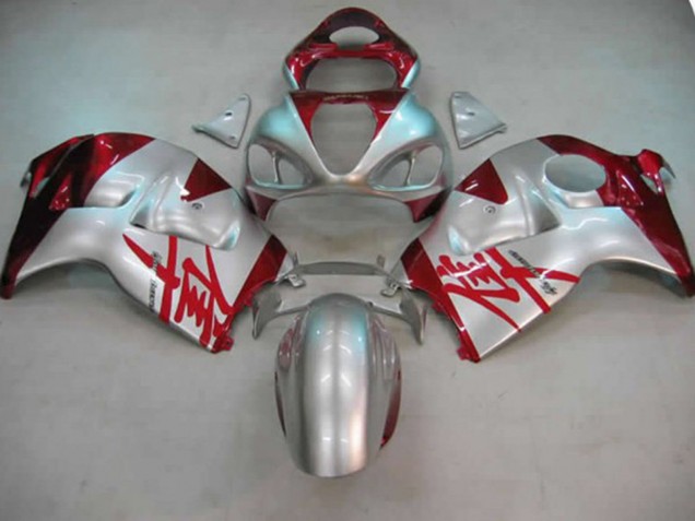 97-07 Silber & Rot GSXR 1300 Motorrad Verkleidung 97-07 Silber & Rot GSXR 1300 Motorrad Verkleidung