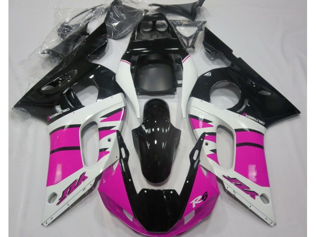 98-02 Glanzrosa & Schwarz R6 Motorrad Verkleidung 98-02 Glanzrosa & Schwarz R6 Motorrad Verkleidung