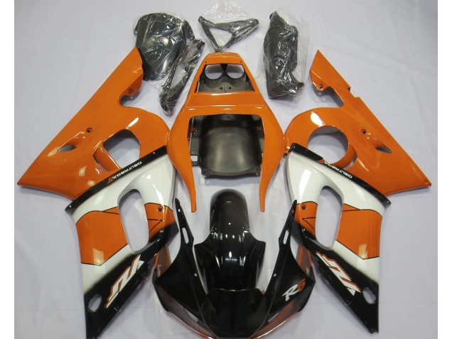 98-02 Orange Weiß & Schwarz R6 Motorrad Verkleidung 98-02 Orange Weiß & Schwarz R6 Motorrad Verkleidung