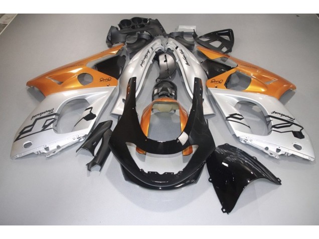 98-07 Orange Glänzend Silber & Schwarz YZF600 Motorrad Verkleidung 98-07 Orange Glänzend Silber & Schwarz YZF600 Motorrad Verkleidung